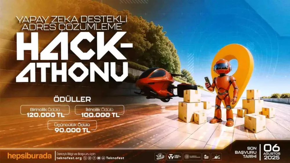 TEKNOFEST 2025 kapsamında yapay zeka destekli adres çözümleme hackathonu için başvurular açıldı.